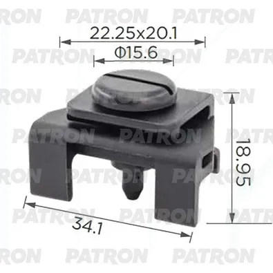 Клипса пластмассовая Клипса крепления переднего бампера BYD PATRON P37-3771