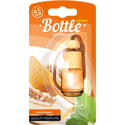 Ароматизатор жидкий подвесной флакон с деревянной крышкой Aroma BOTTLE Сочная дыня Vexay Aroma VXBL-2