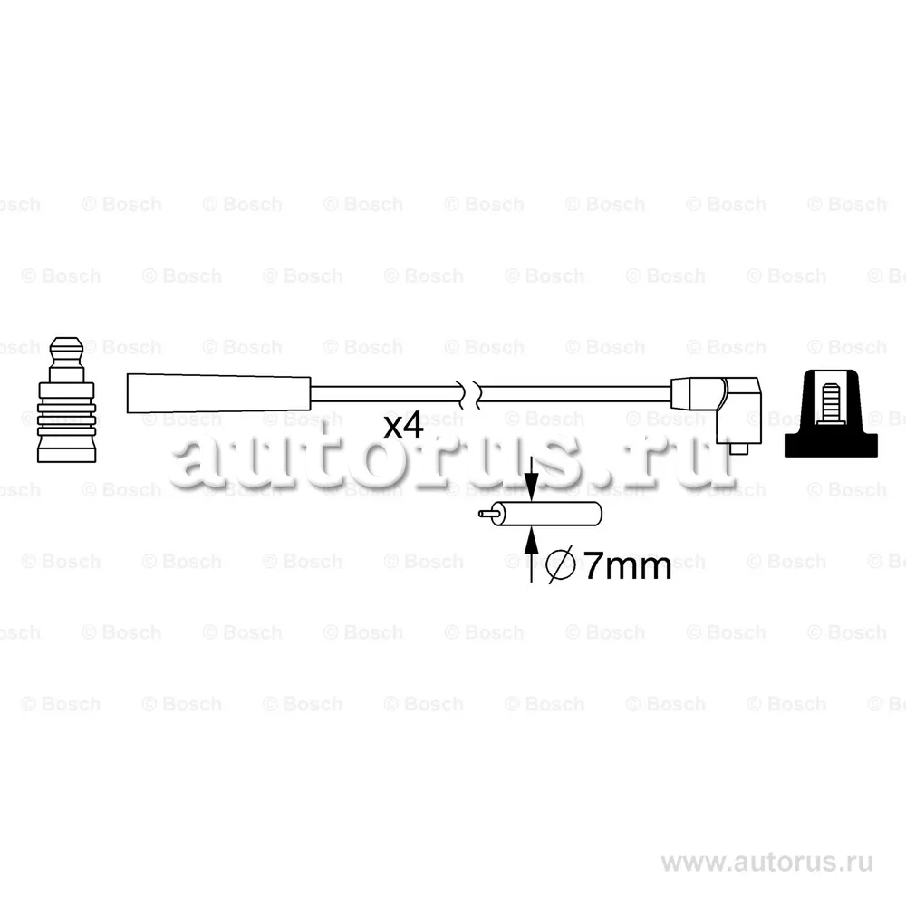 Высоковольтные провода (к-т) BOSCH 0986357098