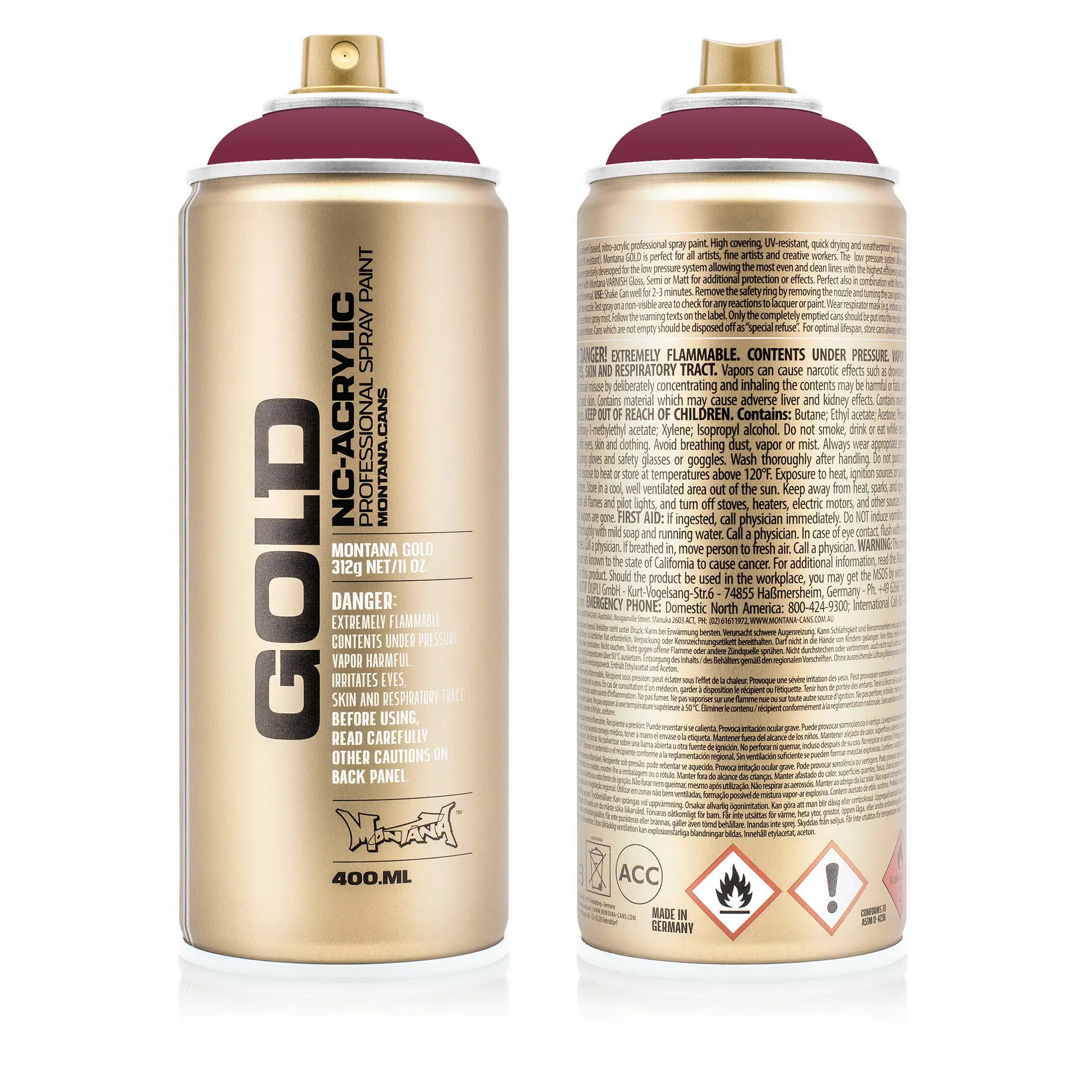 Краска GOLD розовая пудра MONTANA CANS G4040