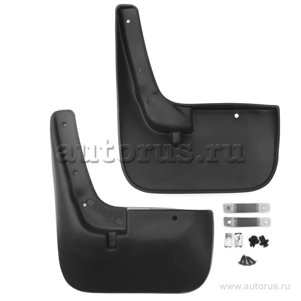 Брызговики передние Fiat Ducato 2000-2012 (optimum) в пакете (передние, для установки с подкрылками) FROSCH NLF.15.10.F14