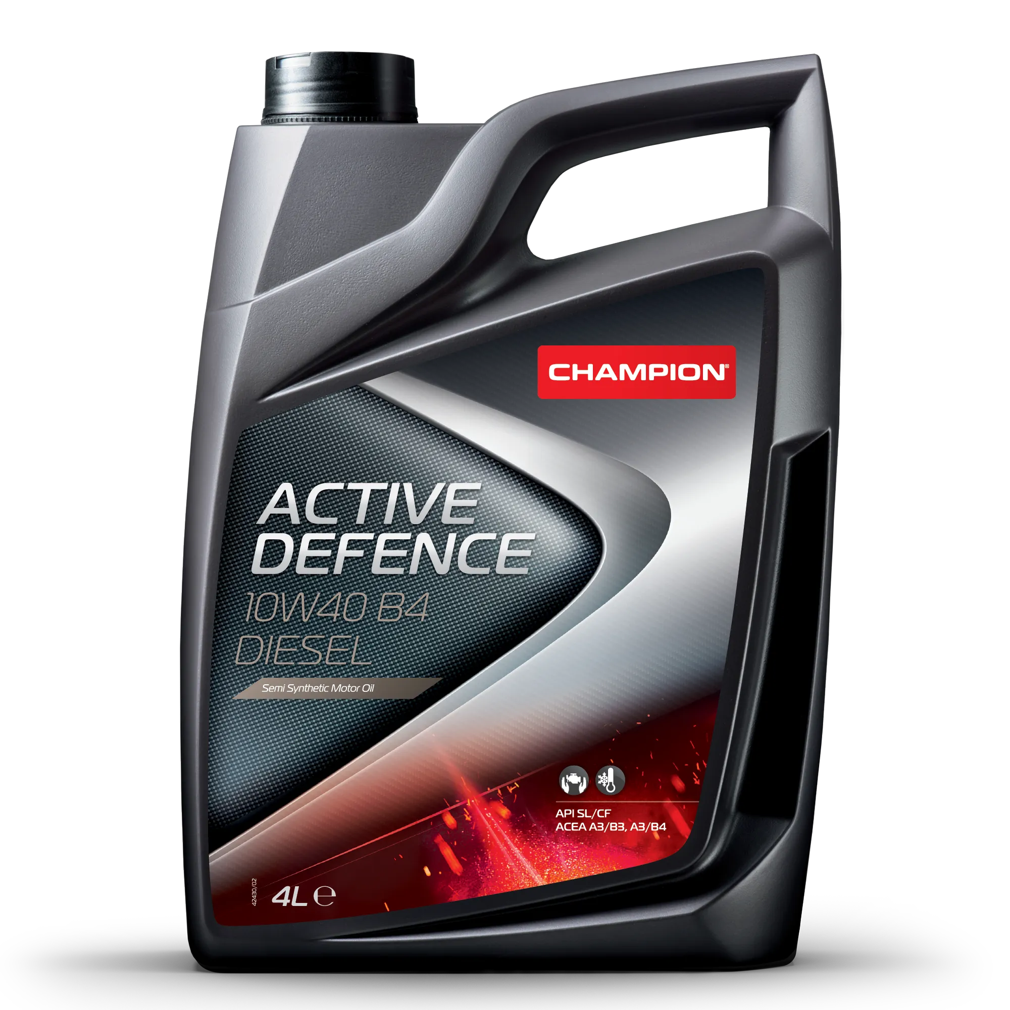 Масло моторное CHAMPION ACTIVE DEFENCE 10W40 B4 DIESEL 4L CHAMPION OIL 8204012