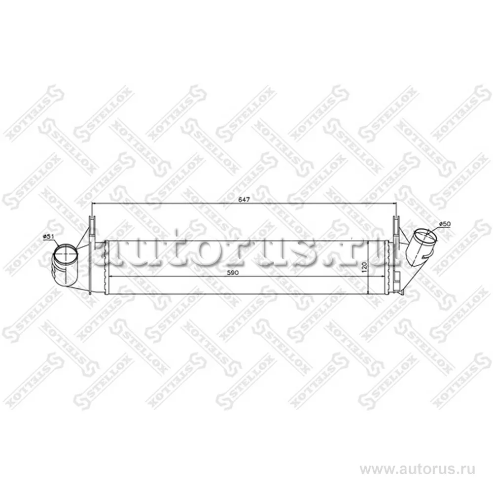 Интеркулер Renault Duster 1.5DCI 10 STELLOX 1040011_SX