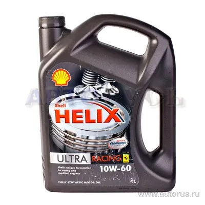 Масло моторное SHELL Helix Ultra Racing 10W-60 синтетическое 4 л 550040622
