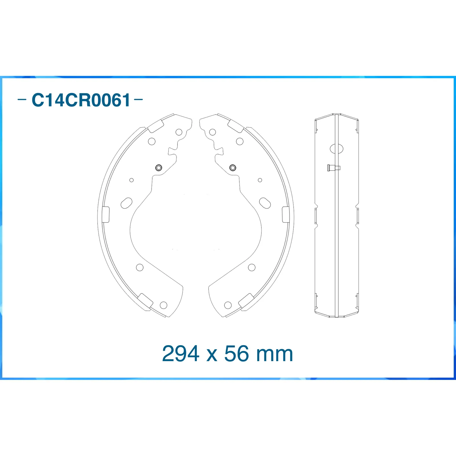 Колодки барабанные FORD Ranger/Mazda B-Serie/BT-50 CWORKS C14CR0061