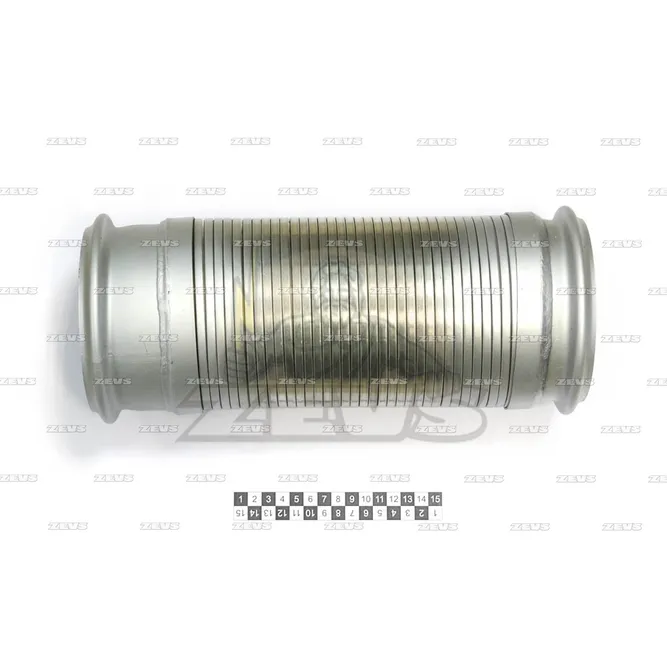 Гофра глушителя c фланцами нерж 127x330 ZEVS GMF9027