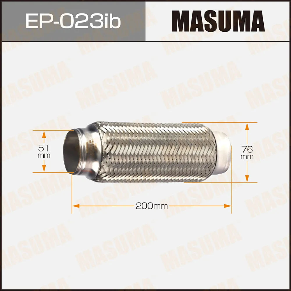 Гофра глушителя 3-х слойная 51x200 3-х слойная, innerbraid, 51x200 MASUMA EP-023ib
