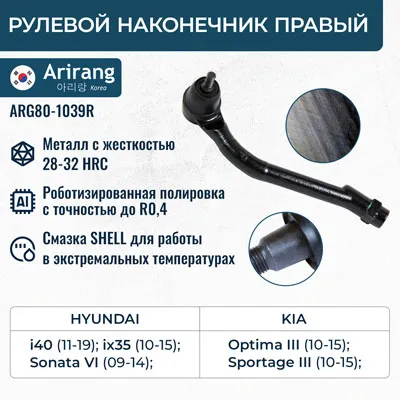 Наконечник рулевой тяги правый