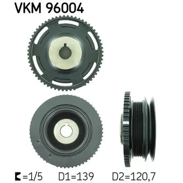Шкив коленвала SKF VKM 96004