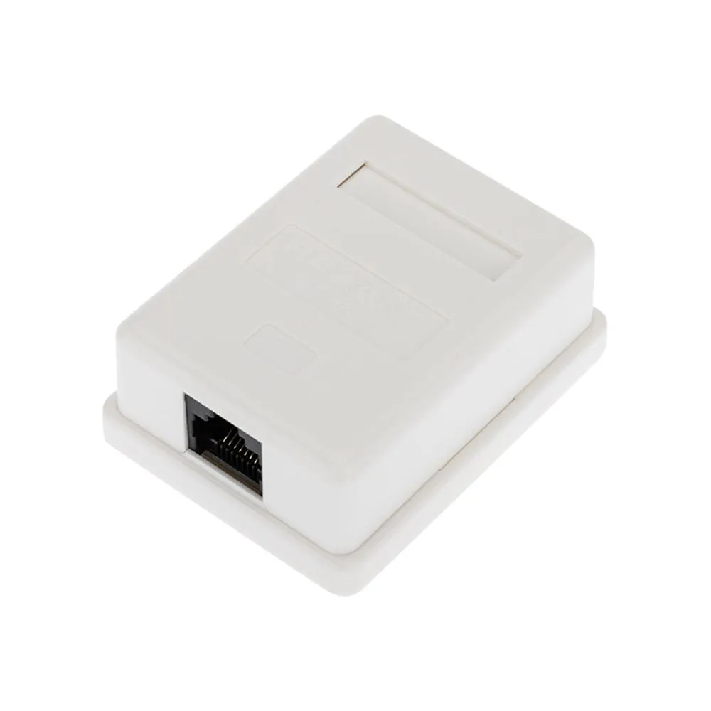 Розетка компьютерная внешняя, 1-порт RJ-45 (8P8C), UTP неэкранированная, категория 6, REXANT 03-0132