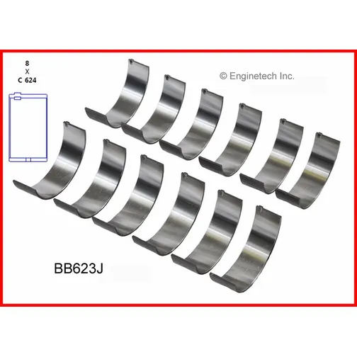 Вкладыши шатунные +0.25 GM 4.3L 1985-2014 ENGINETECH BB623J.25