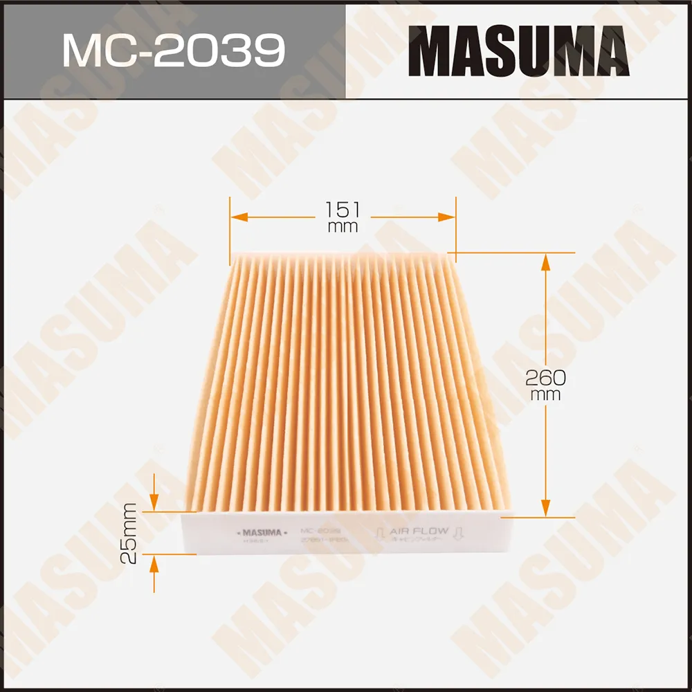 Фильтр салонный NISSAN CUBE MASUMA MC-2039