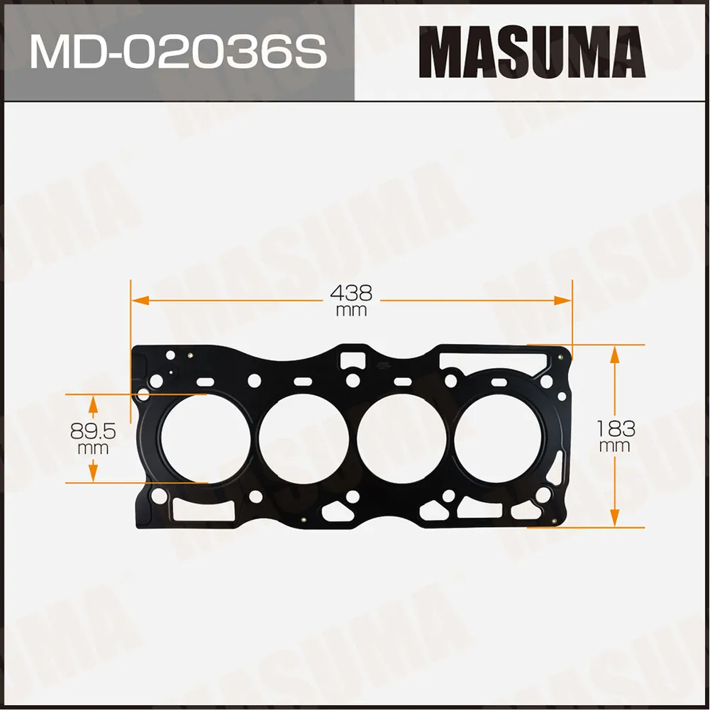 Прокладка ГБЦ NISSAN AVENIR MASUMA MD-02036S