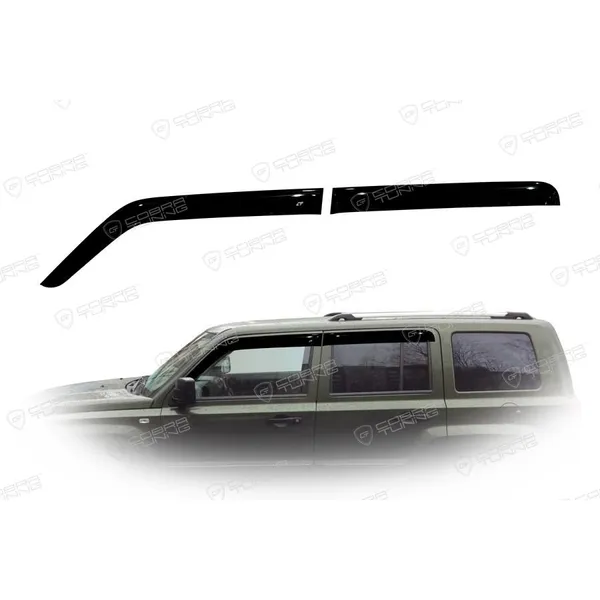 Дефлектора на окна Jeep Liberty 2007/Patriot 2007EuroStandardдеф.окон Cobra Tuning JE10607