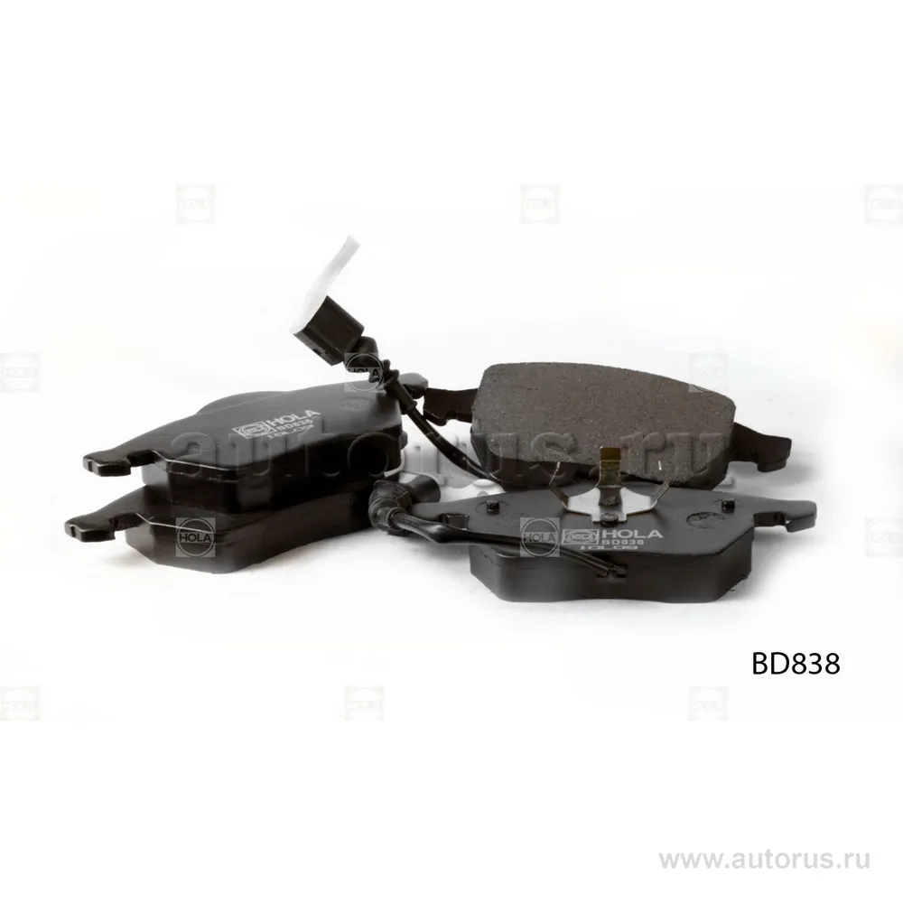 Колодки передние SKODA Octavia (1U,1Z), VW Golf IV/V/VI, Bora (1J), HOLA BD838