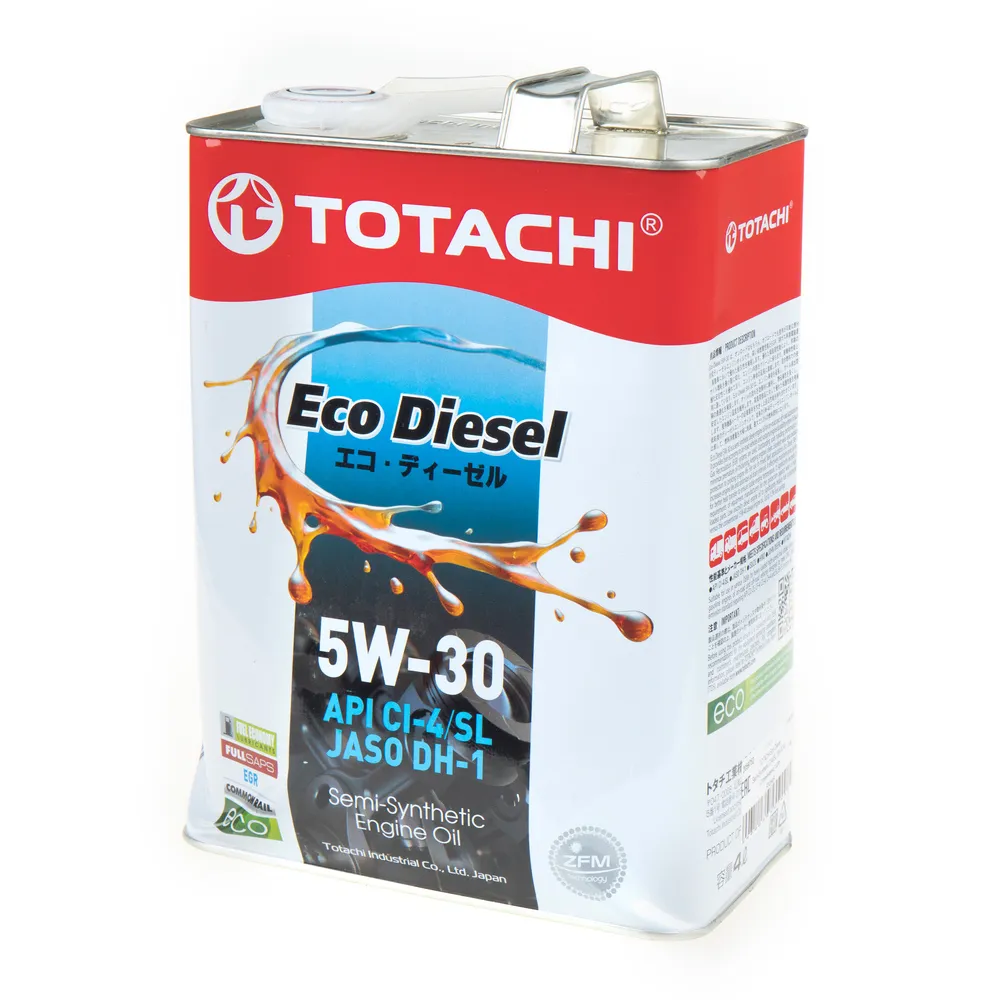 Масло моторное TOTACHI Eco Diesel 5W-30 полусинтетическое 4 л УЦЕНКА! 11104-N0