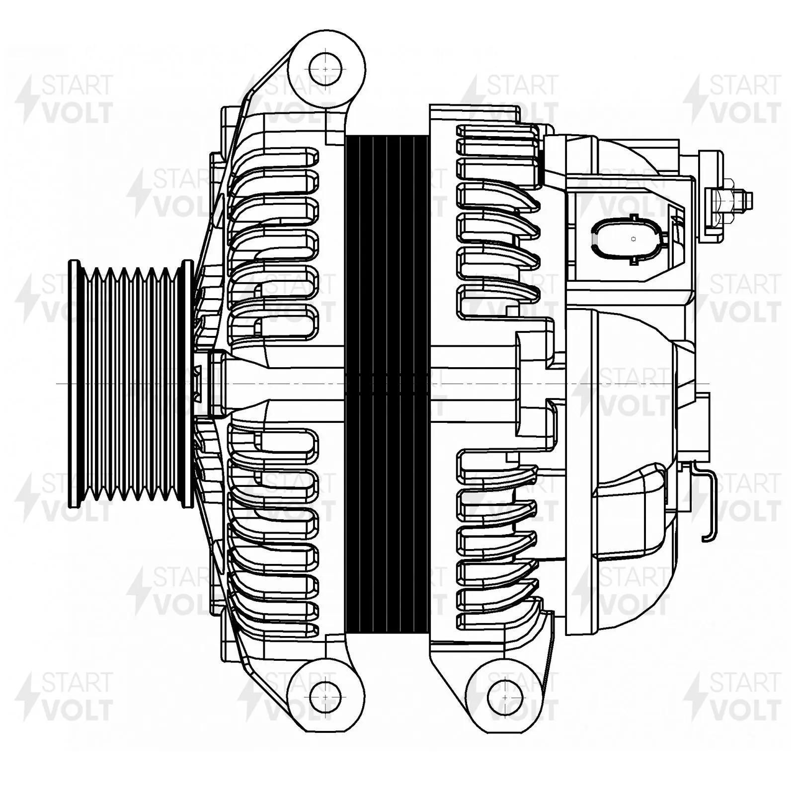 Генератор 120A STARTVOLT LG 2305
