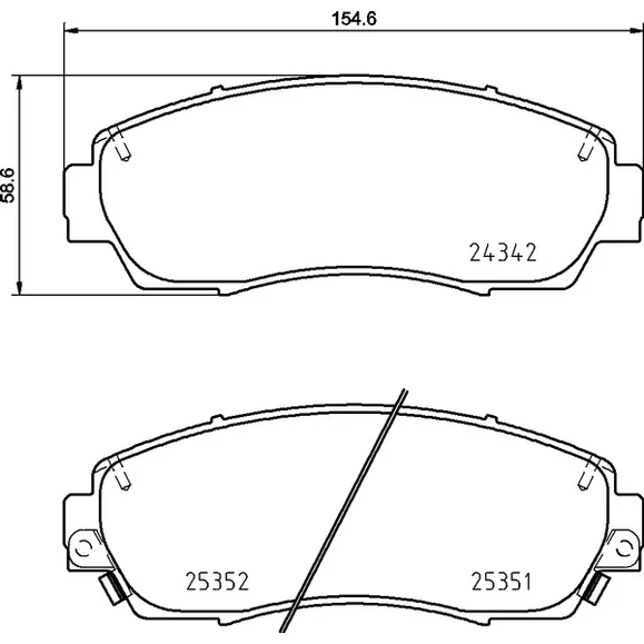 Колодки тормозные перед HONDA CROSSTOUR, CR-V III, CR-V IV, CR-V V, ODYSSEY 06- NISSHINBO NP8011