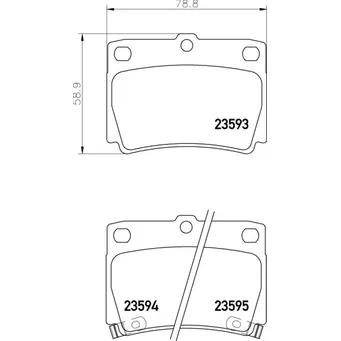 Колодки задние MITSUBISHI Pajero II/III/Pajero Sport NISSHINBO NP3008