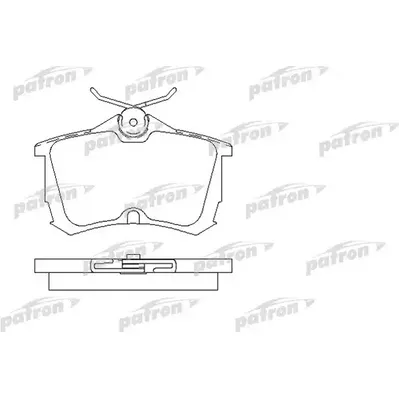 Колодки тормозные дисковые задн HONDA: ACCORD VII 98-02, ACCORD VII Aerodeck PATRON PBP1506