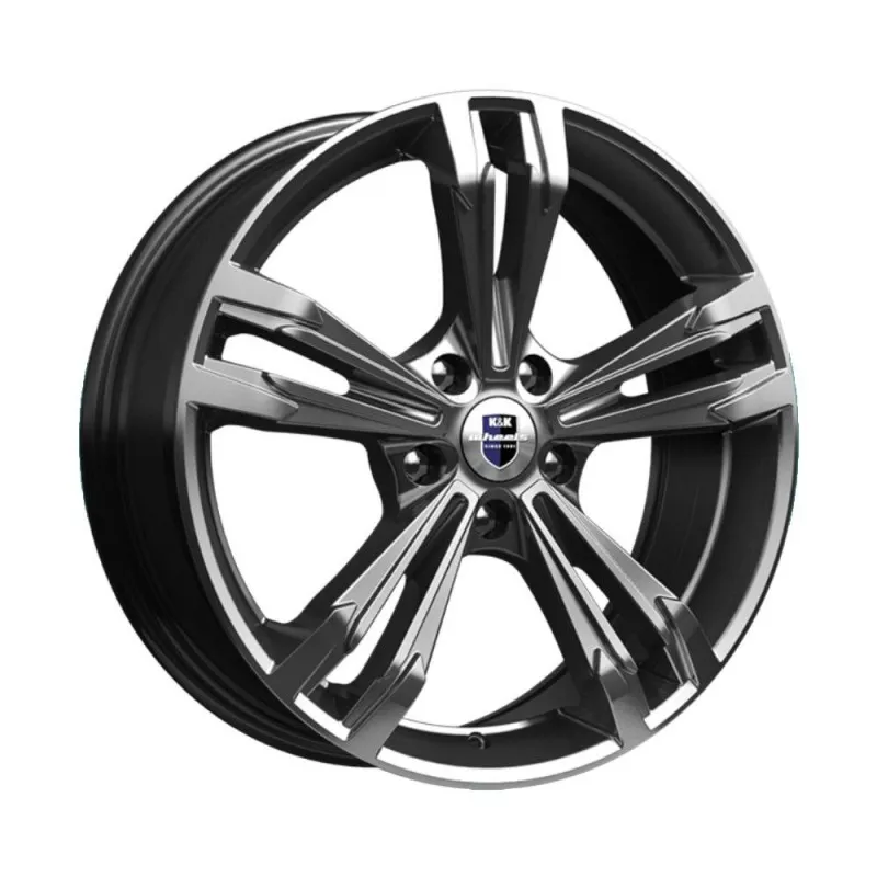 Диск литой R18 7J 5x114.3/67.1 ET50 КИК Каррера Дарк платинум 73184