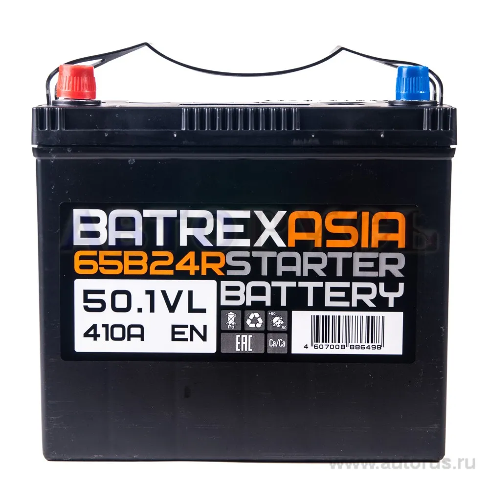 Аккумулятор BATREX ASIA 50 А/ч прямая L+ EN 410A, 238x129x221 6CT-50.1 VL 6CT-50.1 VL