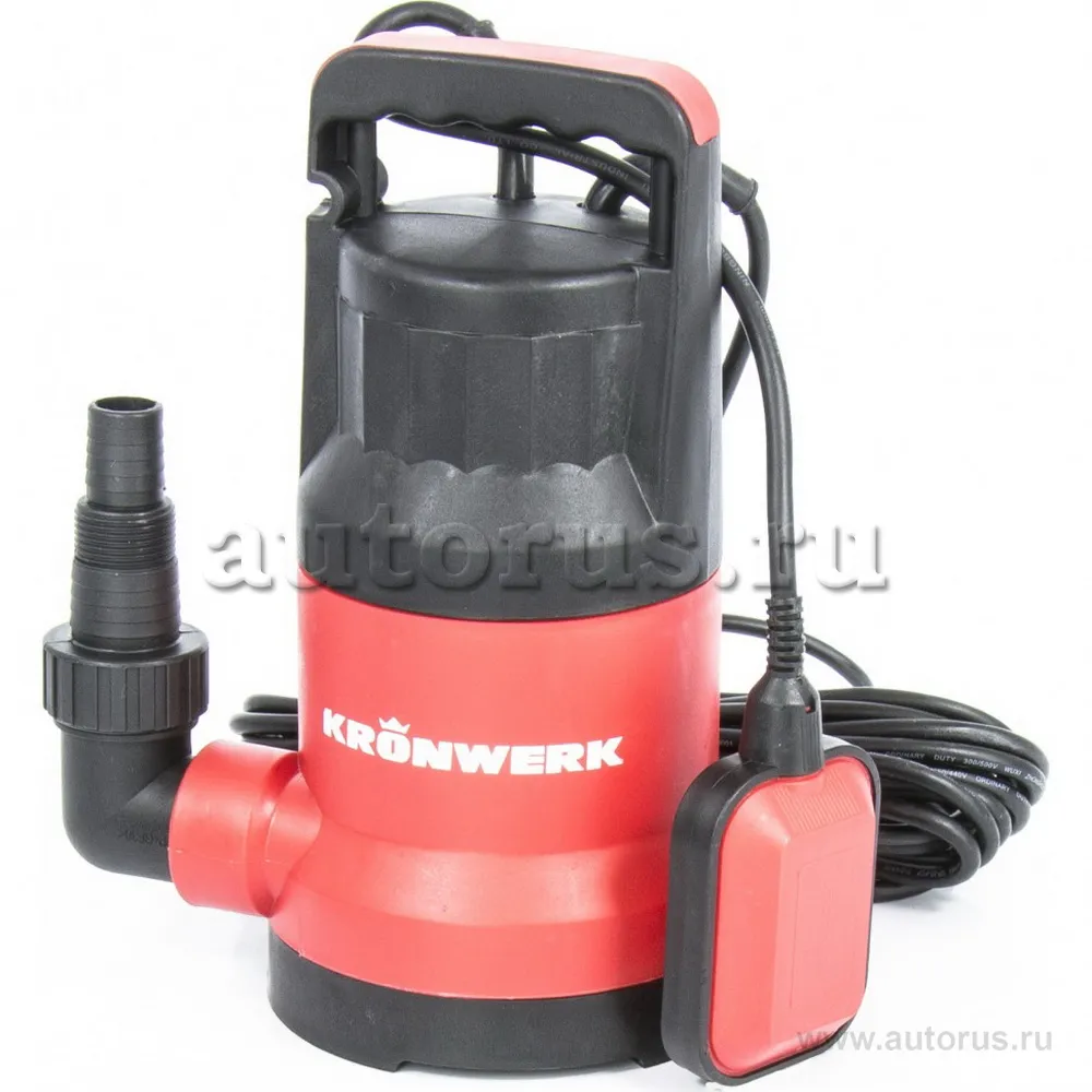 Дренажный насос KP600, 600 Вт, подъем 8 м, 10000 л/ч Kronwerk 97230 Kronwerk 97230