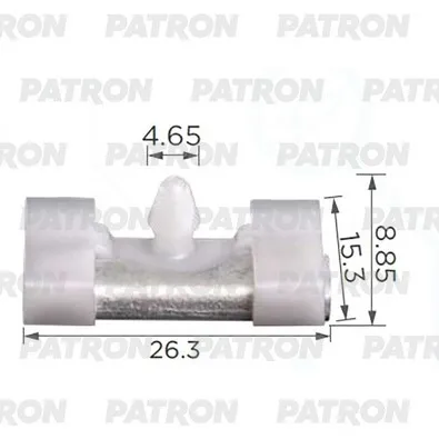 Клипса пластмассовая BMW Клипса пластмассовая уплотнителя стекла PATRON P37-3916
