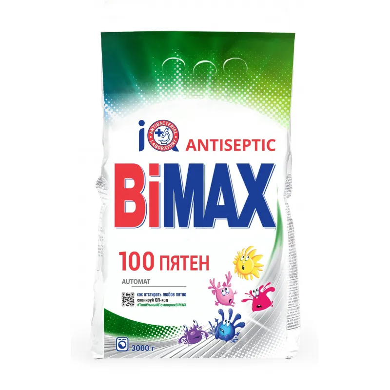 Порошок стиральный BiMax 100 Пятен 3кг автомат 1462074