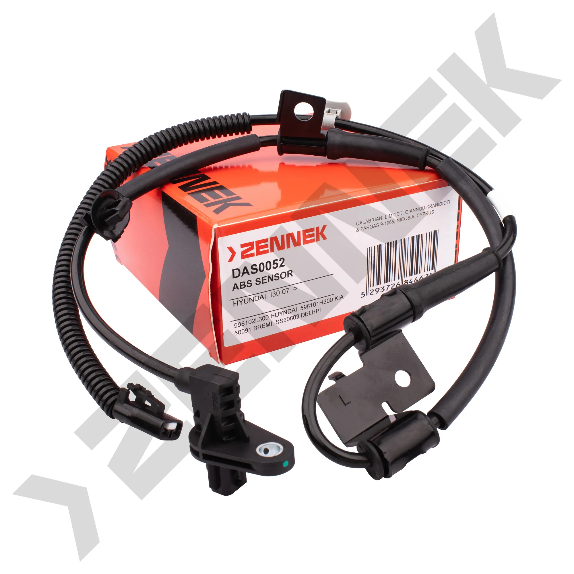 Датчик ABS передний левый HYUNDAI I30 07 - ZENNEK DAS0052