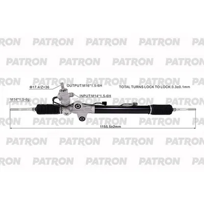 Рейка Рулевая ACURA MDX (YD2) 3.7 06- PATRON PSG3238