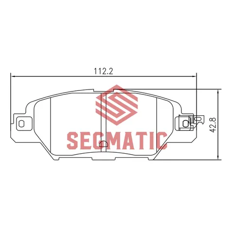 Колодка торм диск зад Mazda Cx-5 2.5 2015-; Mazda Cx-5 2.0 2011-; Mazda Cx-5 2.2 2012- SEGMATIC SGBP2614