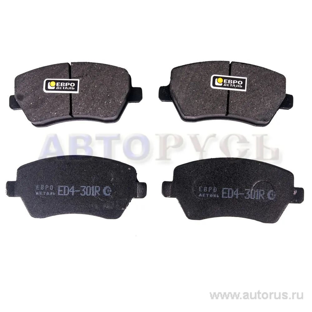 Колодки тормозные передние LADA LARGUS 16 V LADA Vesta 16 V RENAULT DUSTER 16 V ЕВРОДЕТАЛЬ