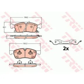 Колодки тормозные дисковые TRW GDB2130
