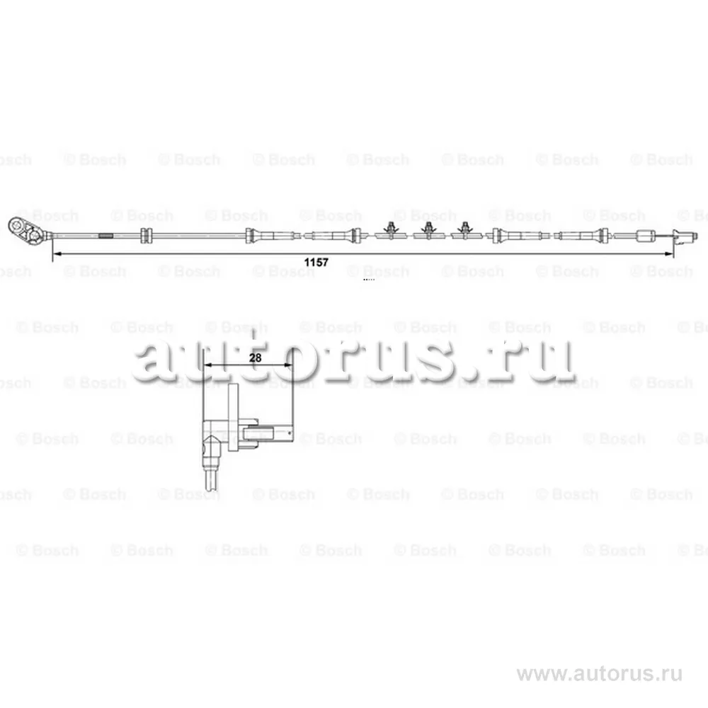 Датчик АБС (передний) L BOSCH 265007463