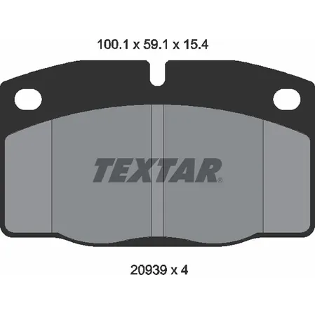 Колодки тормозные передние 8кл TEXTAR 2093903