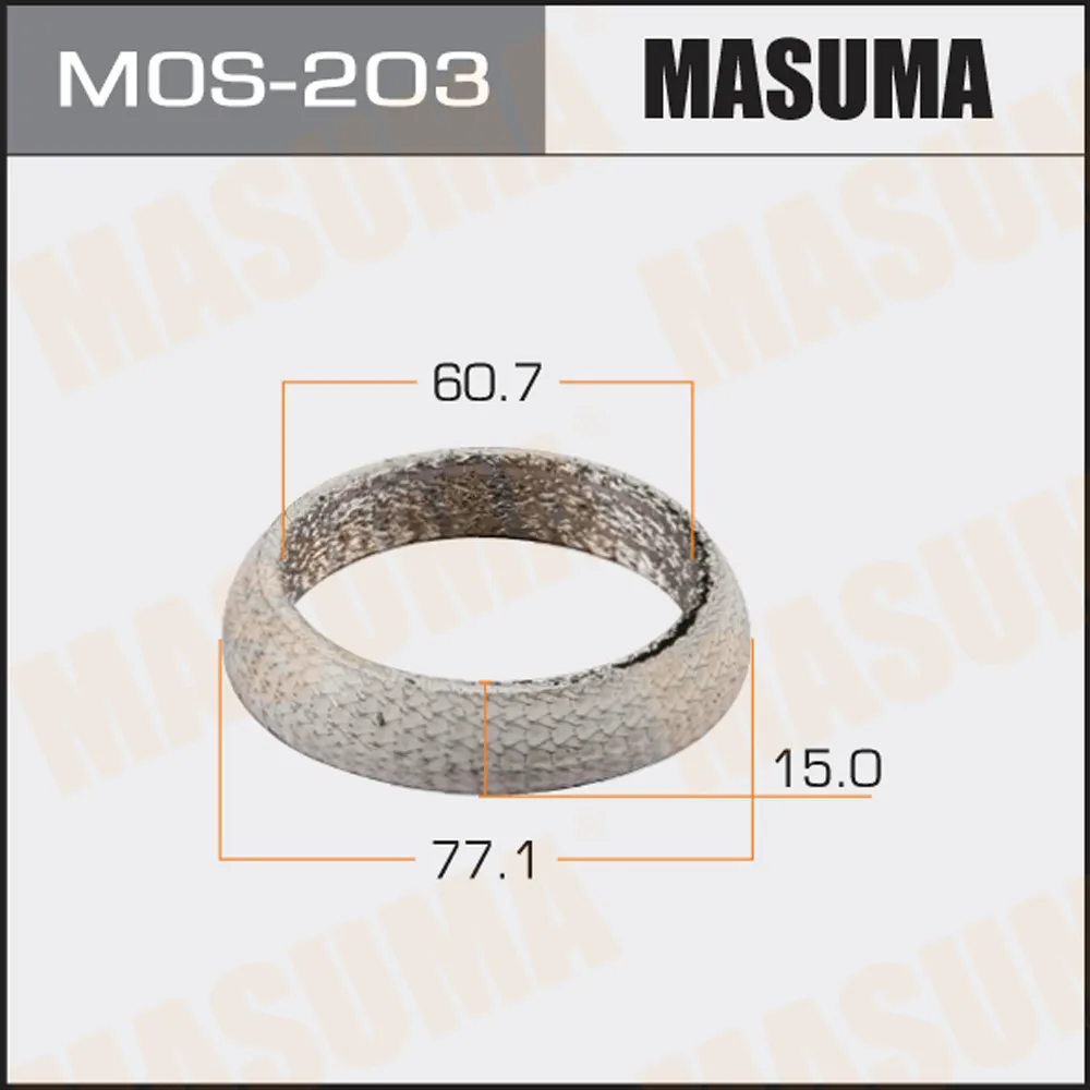 Кольцо глушителя 60.7x77.1 MASUMA MOS-203