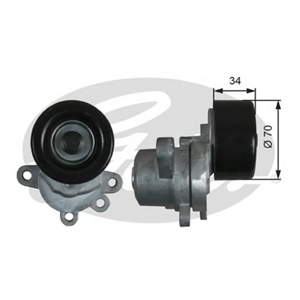 Ролик приводного ремня NISSAN Teana (J32) 08-14 mot.2,5/3,5L GATES T39155