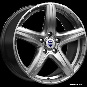 Диск литой R17 7.5J 5x114.3/66.1 ET45 КИК Барракуда Дарк платинум 72270