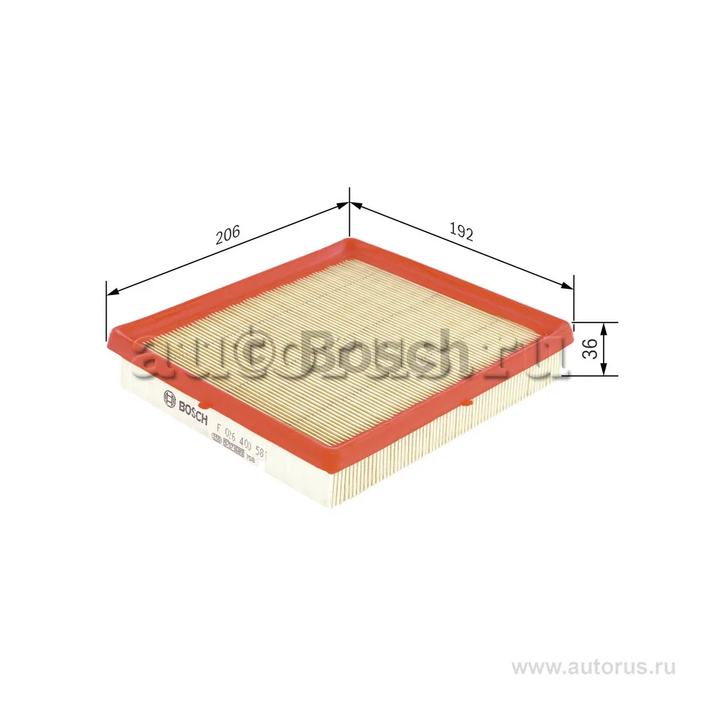 Фильтр воздушный BOSCH F 026 400 581
