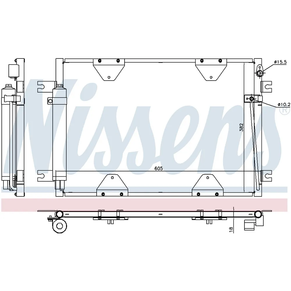 Радиатор кондиционера NISSENS 940505