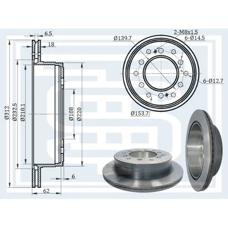 Диск тормозной TOYOTA LAND CRUISER 150 (J15) задний STARKE 179927