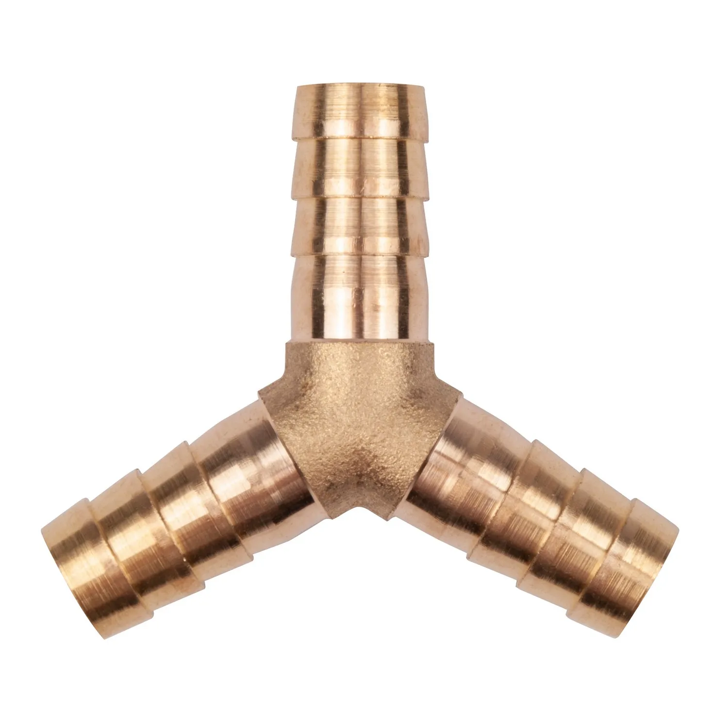 Тройник Y-образный елочка 10мм, латунь AVSTEEL AV-700336