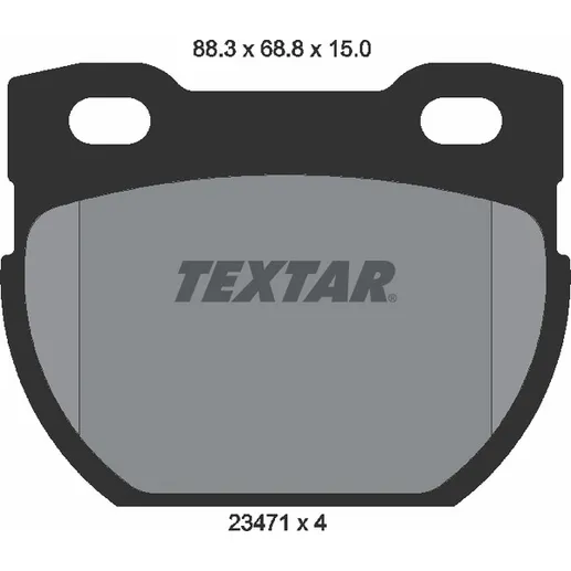 Колодки дисковые задние Land Rover Defender 2.5/3.9/2.5TD 90 TEXTAR 2347101
