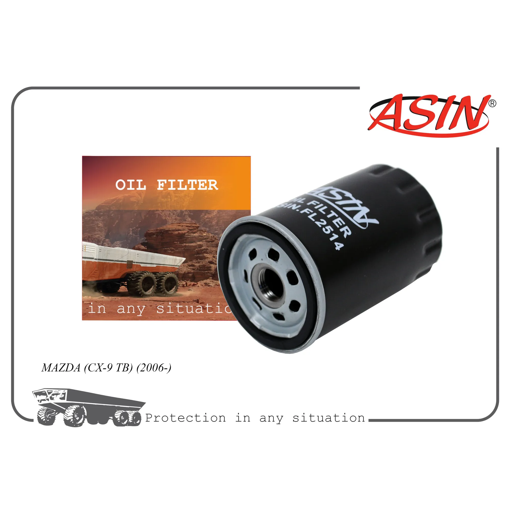Фильтр масляный YF09-14-302A/ASIN.FL2514 ASIN ASIN ASIN.FL2514
