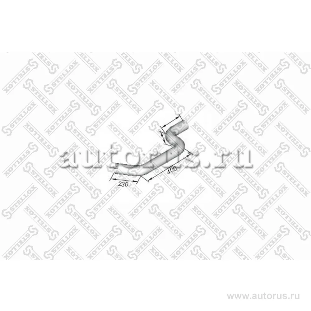 Труба глушителя промежуточная MB 1735-2 STELLOX 8203654_SX