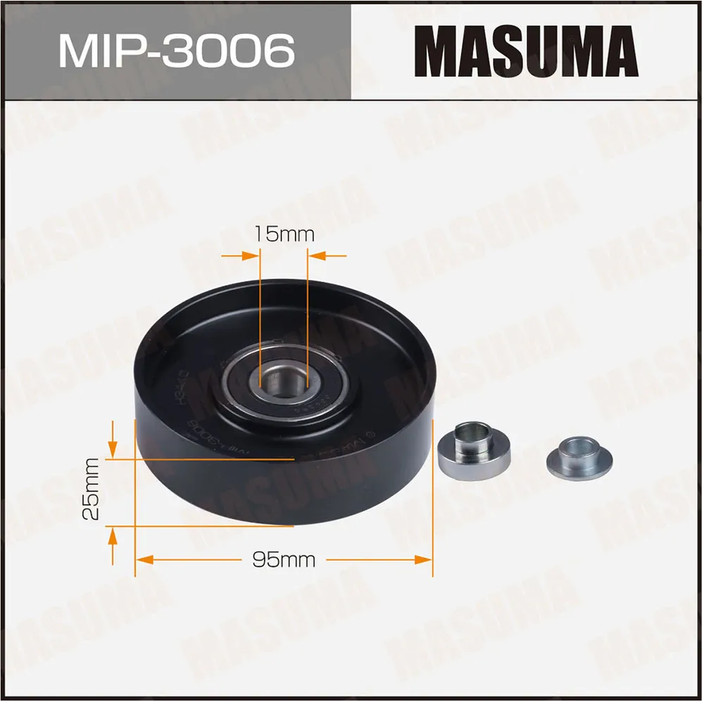 Ролик натяжителя ремня привода навесного оборудования MASUMA MIP-3006