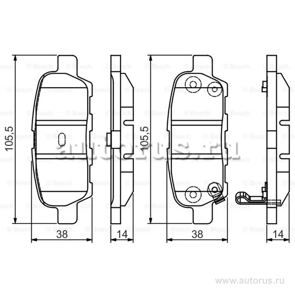 Колодки тормозные задние, Premium-2 BOSCH 0 986 495 089