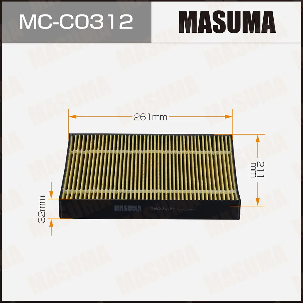 Салонный фильтр MASUMA MCC0312