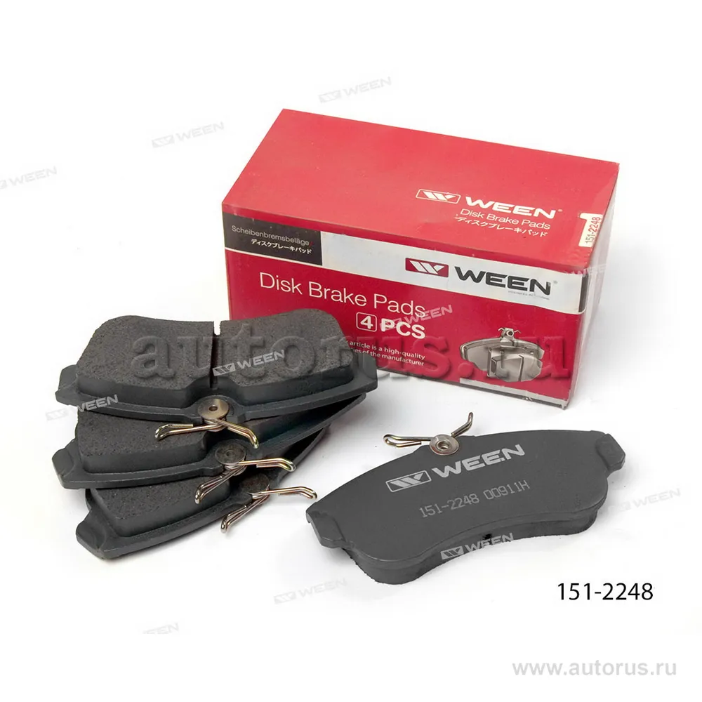 Тормозные колодки дисковые передние NISSAN Almera (N16), Primera (P10) WEEN 151-2248